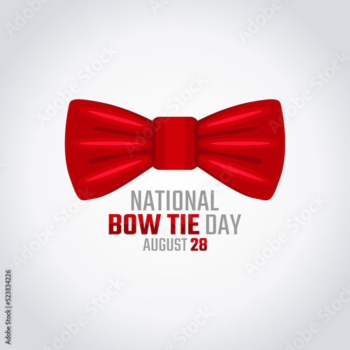 vector graphic of national bow tie day good for national bow tie day celebration. flat design. flyer design.flat illustration.