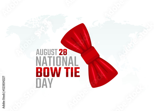 vector graphic of national bow tie day good for national bow tie day celebration. flat design. flyer design.flat illustration.