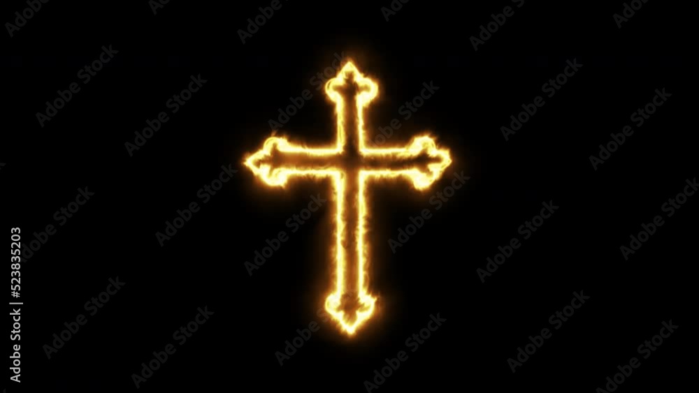 Fire And Water Cross Wallpaper