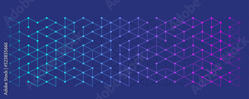 Geometry poligonal molecular structures in technology background science style Digital futuristic minimalism medical design
