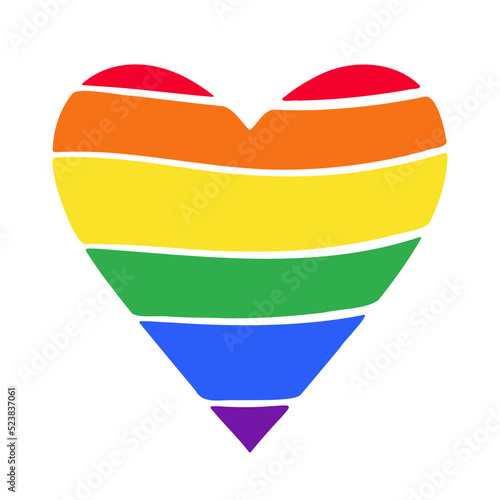 Heart Rainbow LGBT Icon