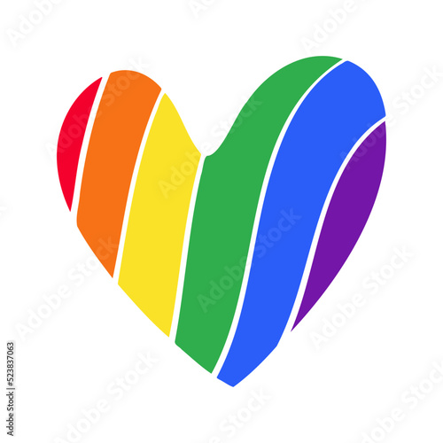 Heart Rainbow LGBT Icon