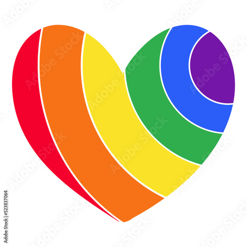 Heart Rainbow LGBT Icon
