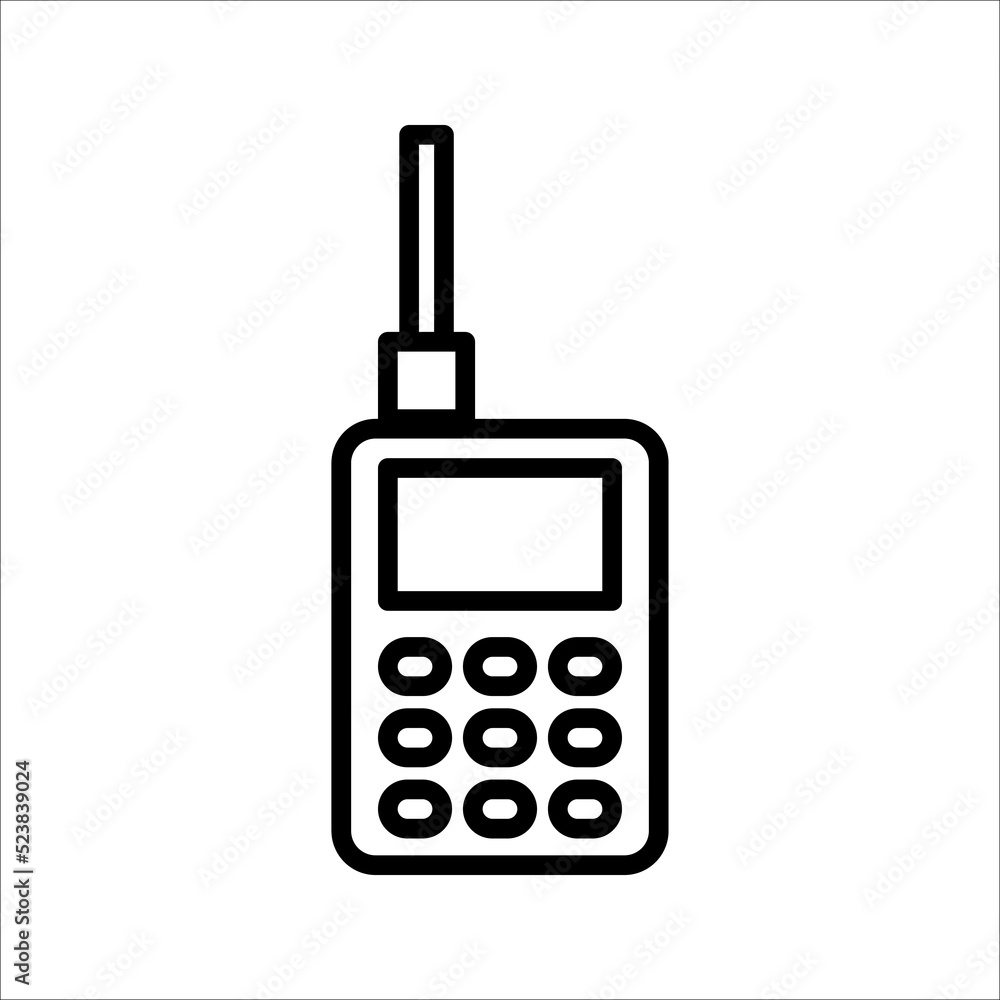 Walkie talkie icon sign vector,Symbol, logo illustration for web and mobile on white background. eps 10 Walkie talkie icon sign vector,Symbol, logo illustration for web and mobile on white background. eps 10