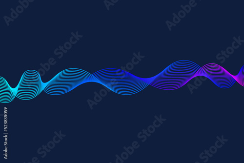 abstract smooth wave background design card template for birthday greeting wallpaper or poster fluid art ink style