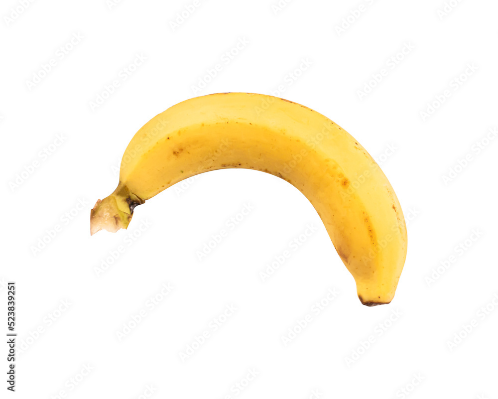 banana isolated on transparent background - PNG format.