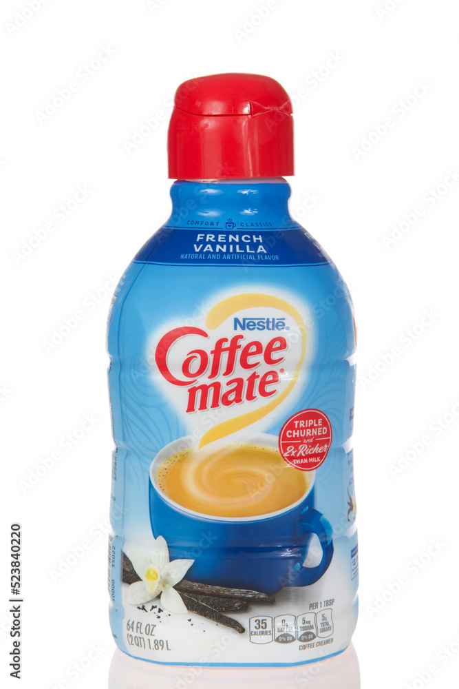 Alameda, CA August 8, 2022 Bottle of Nestle brand Coffee mate