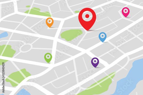 3D Map with gps destination target point 001