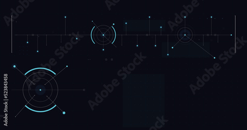 HUD FUI template for widescreen without text 003
