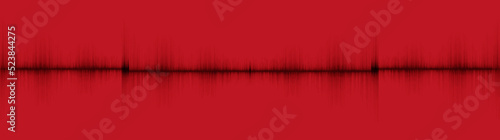Panorama Earthquake Wave background,sound wave diagram concept,design for education and science,Vector Illustration.
