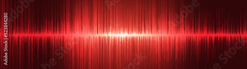 Panorama Dark Red Digital Sound Wave Background,technology and earthquake wave diagram concept,design for music studio and science,Vector Illustration.