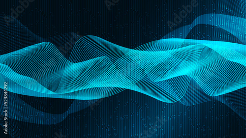 Energy Waving Sound Wave Background,technology and earthquake wave diagram concept,design for music studio and science,Vector Illustration.