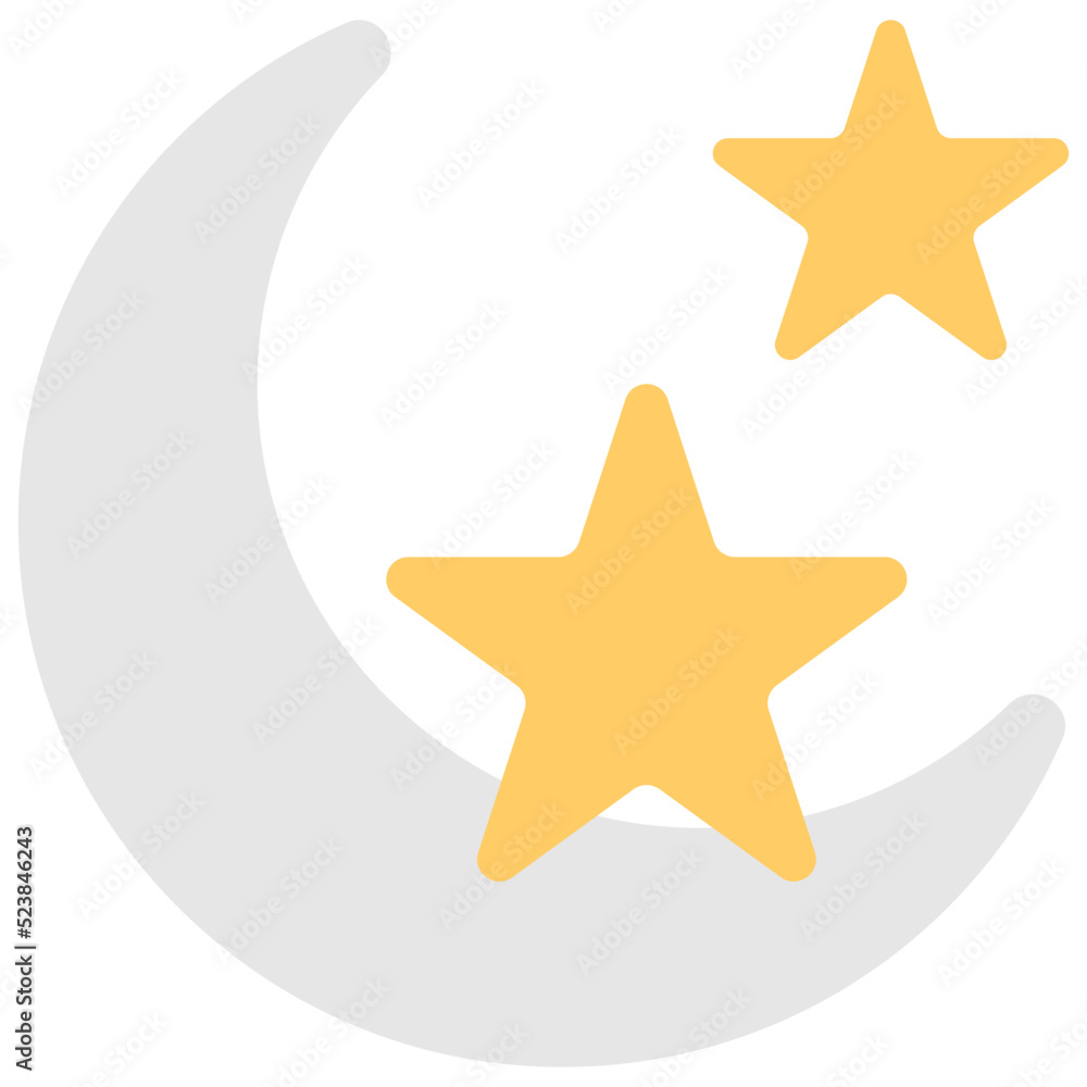 Obraz premium Moon and Stars 