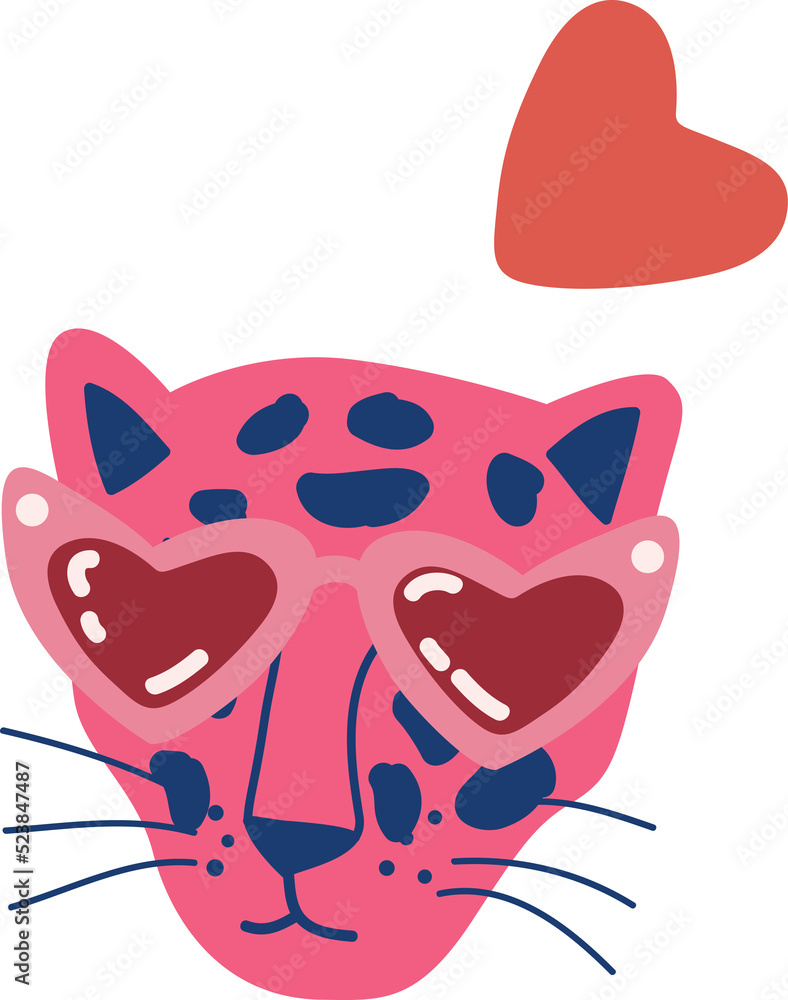 Cute Cheetah,leopard Safari animal and leaves Cute Cheetah,leopard Safari animal and leaves