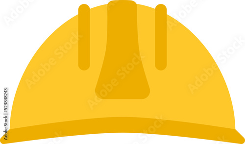 Yellow safety hat or hardhat design. Labour or labor day and workers’ day industrial icon for May 1 and September 5 known as Mayday.