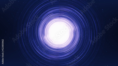Shiny Black hole on Galaxy background with Milky Way spiral,Universe and starry concept design,vector