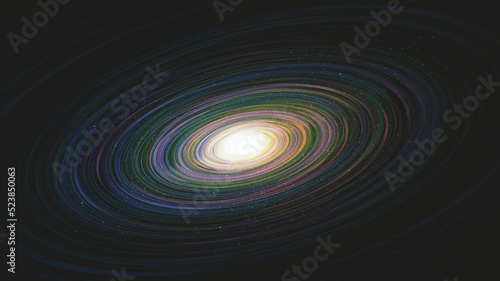 Giant Fantastic Glowing interstella on Galaxy background with Milky Way spiral,Universe and starry concept desig,vector