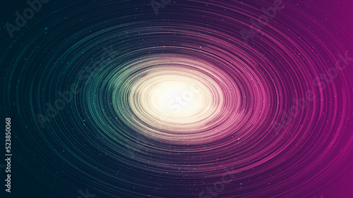 Solar Spiral Black hole on Galaxy background with Milky Way spiral,Universe and starry concept design,vector