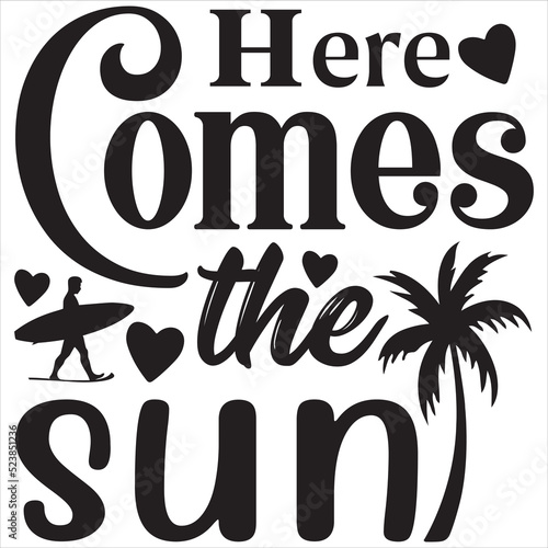 Bilde på lerret Here comes the sun