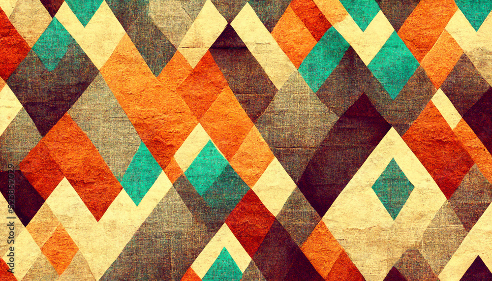 3D Render close up shot of indian fabric with colorful pattern. Abstract background. 3D Render close up shot of indian fabric with colorful pattern. Abstract background.