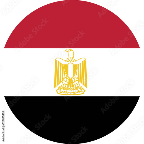 Wallpaper Mural Circle flag vector of Egypt. Torontodigital.ca