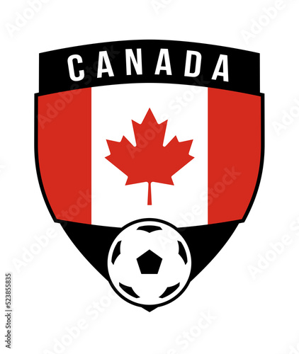 Canada Shield Team Badge for Football Tournament