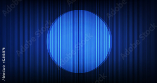 Dark Blue curtain with Light stage background,modern style,vector.