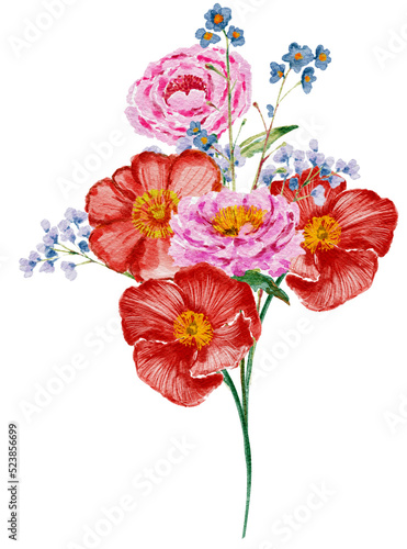 Watercolor Botalnical Florals photo