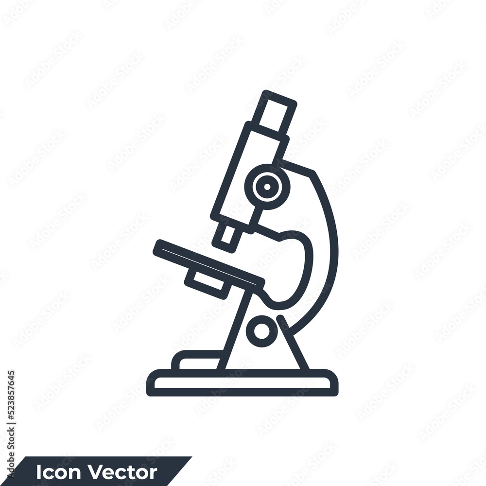microscope icon logo vector illustration. research symbol template for graphic and web design collection microscope icon logo vector illustration. research symbol template for graphic and web design collection