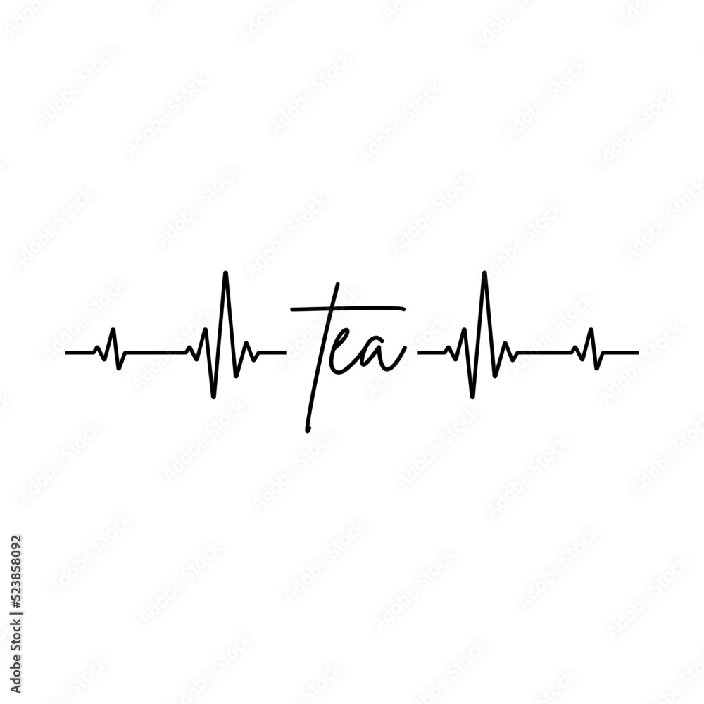 Tea Lovers Heartbeat Design