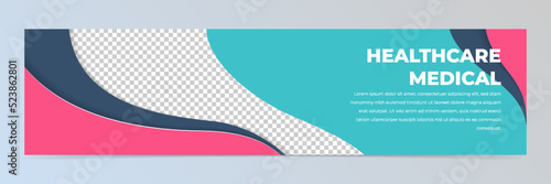 Modern abstract linkedin banner template	