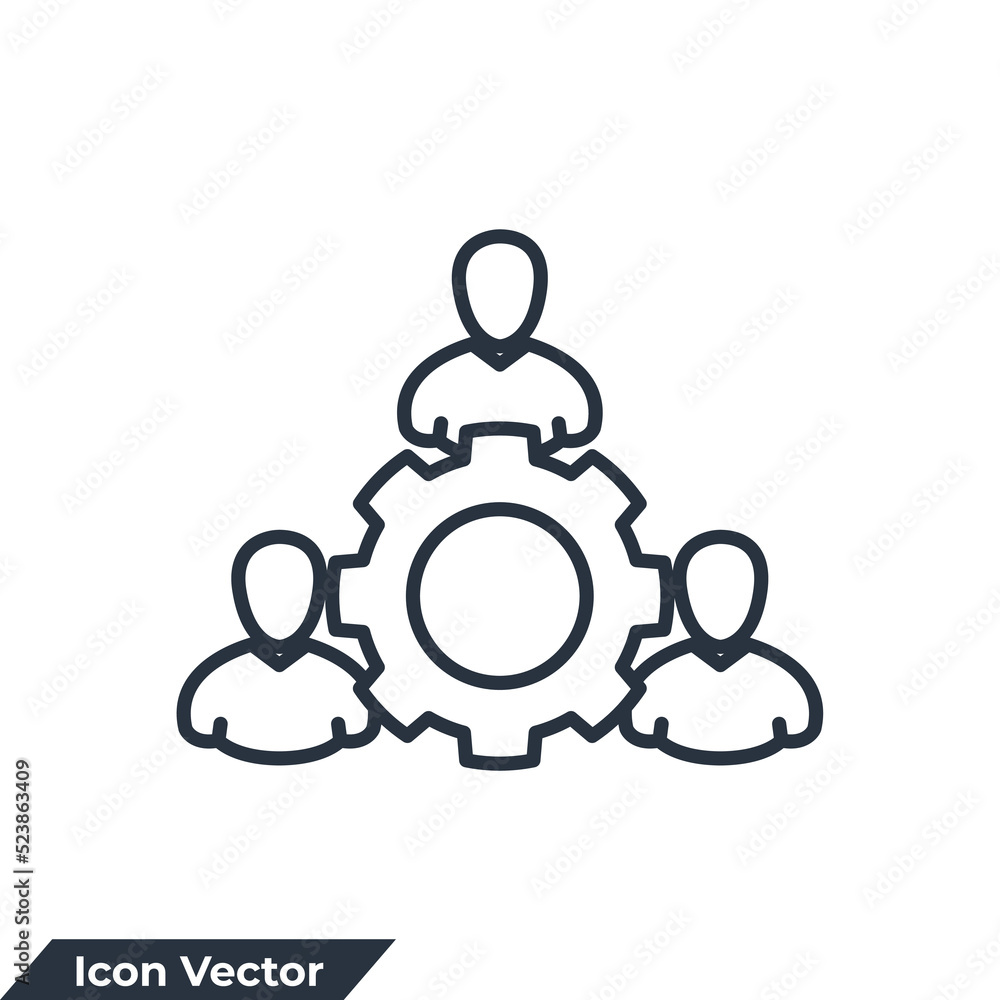 teamwork icon logo vector illustration. Business collaborate symbol template for graphic and web design collection teamwork icon logo vector illustration. Business collaborate symbol template for graphic and web design collection