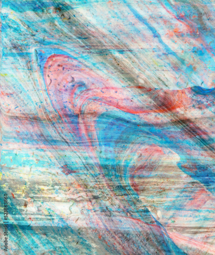 Fototapeta premium Illustration with colorful abstract background.