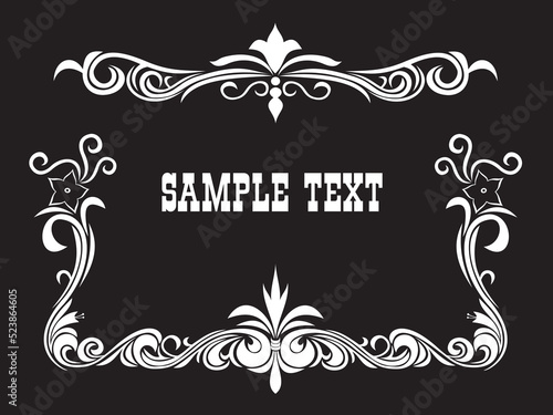silent movie intertitle vector illustration
