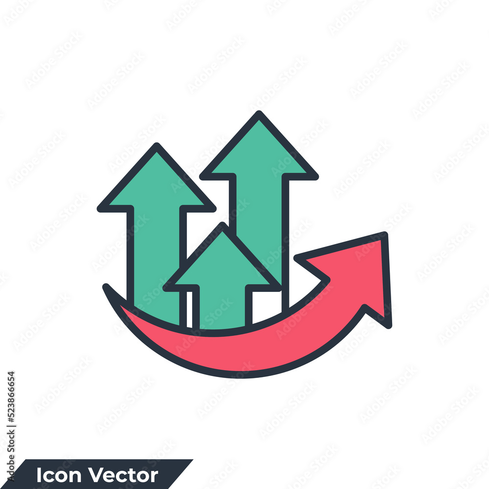 growth icon logo vector illustration. Graph symbol template for graphic and web design collection growth icon logo vector illustration. Graph symbol template for graphic and web design collection