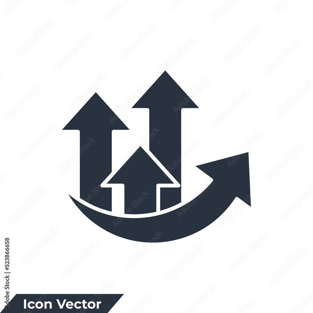 growth icon logo vector illustration. Graph symbol template for graphic and web design collection growth icon logo vector illustration. Graph symbol template for graphic and web design collection