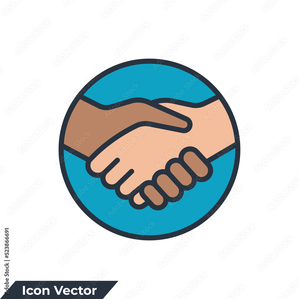 Handshake icon logo vector illustration. partnership symbol template for graphic and web design collection Handshake icon logo vector illustration. partnership symbol template for graphic and web design collection