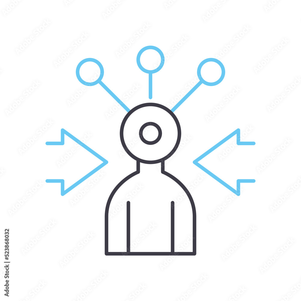 high responsibility line icon, outline symbol, vector illustration, concept sign high responsibility line icon, outline symbol, vector illustration, concept sign