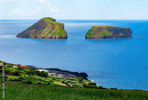 Ilhéus das Cabras, dois pequenos ilhéus na costa da Ilha Terceira ao largo de Angra do Heroísmo. photo