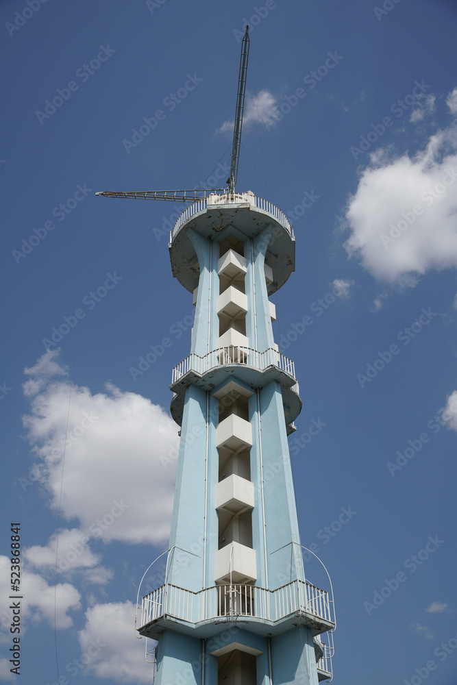 Parachute tower in Museum of Turkish Aeronautical Association, Ankara, Turkiye Parachute tower in Museum of Turkish Aeronautical Association, Ankara, Turkiye