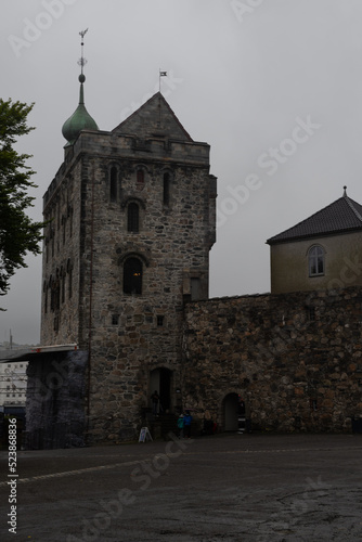 The Rozenkrantz tower, part of Bergenhus Fortress in Bergen, Norway
