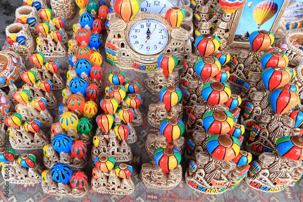 Ceramics souvenirs for sale in Cappadocia, Turkey	