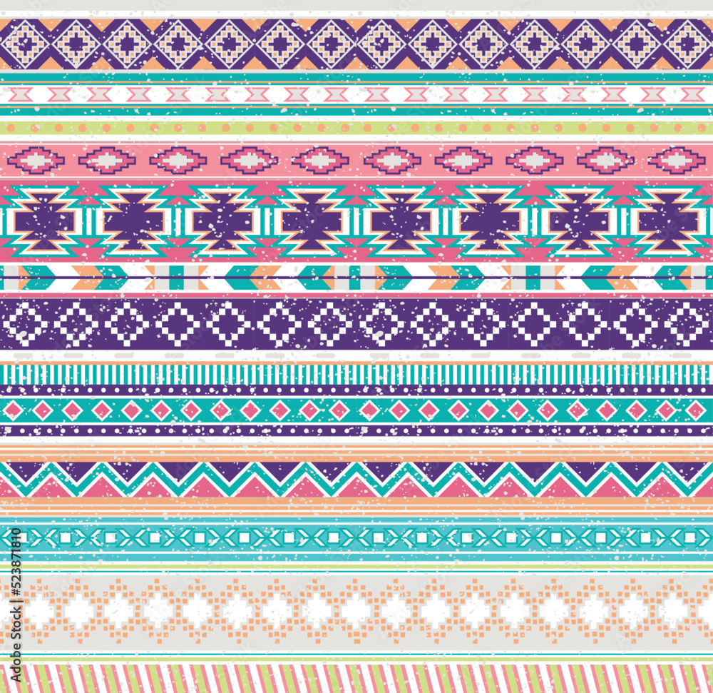 A pretty south western themed seamless vector pattern perfect for trendy backgrounds and surface designs.