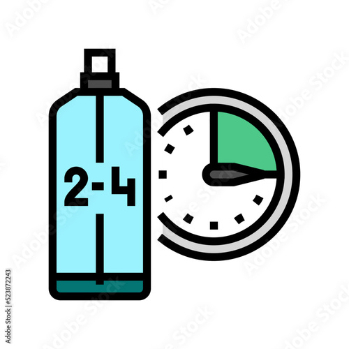 eau de cologne edc cosmetic color icon vector illustration