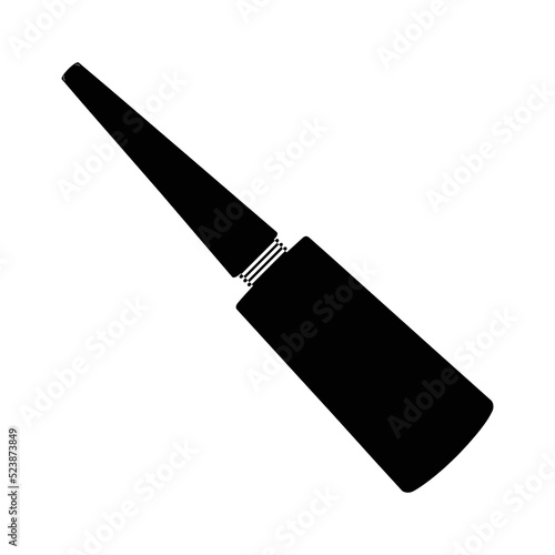 Beauty cosmetic makeup eyeliner icon | Black Vector illustration |