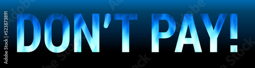 Don t pay word with gas flame vector eps10