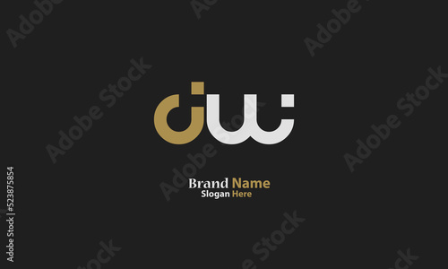 Alphabet letters Initials Monogram logo DW, WD, D and W