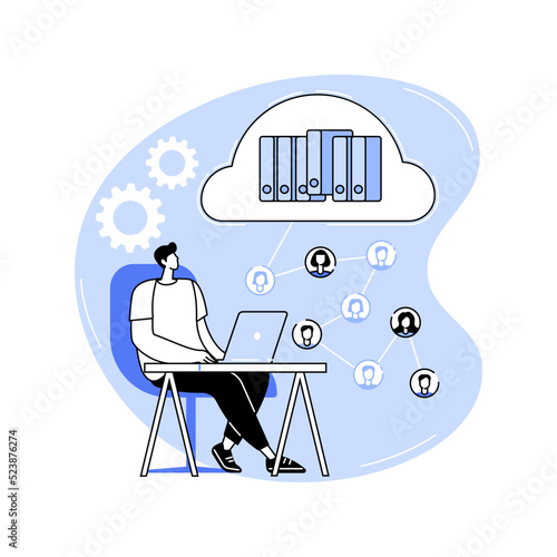 Customer profiling isolated cartoon vector illustrations.