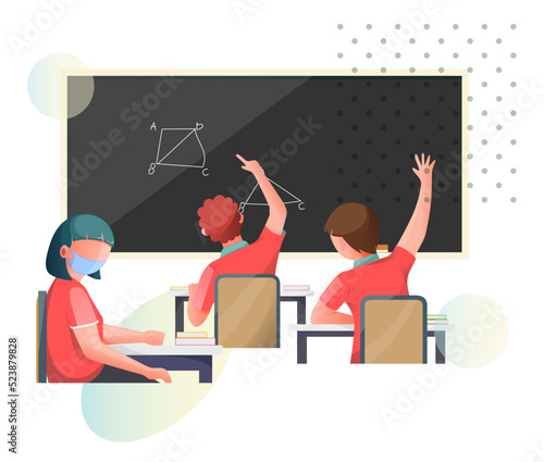 Schools Re-Opening after Covid - Illustration