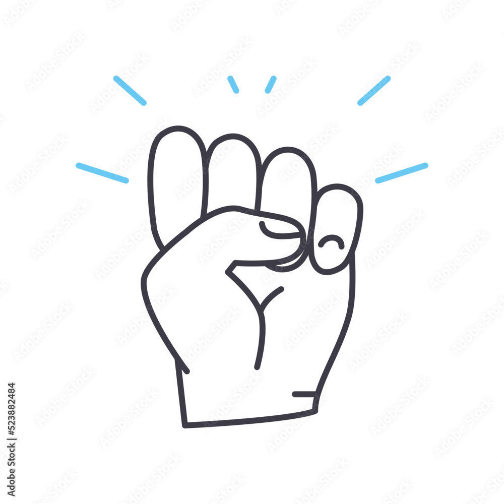 Obraz premium motivation line icon, outline symbol, vector illustration, concept sign